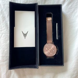 Vincero Eros Rose Gold Mesh Watch
